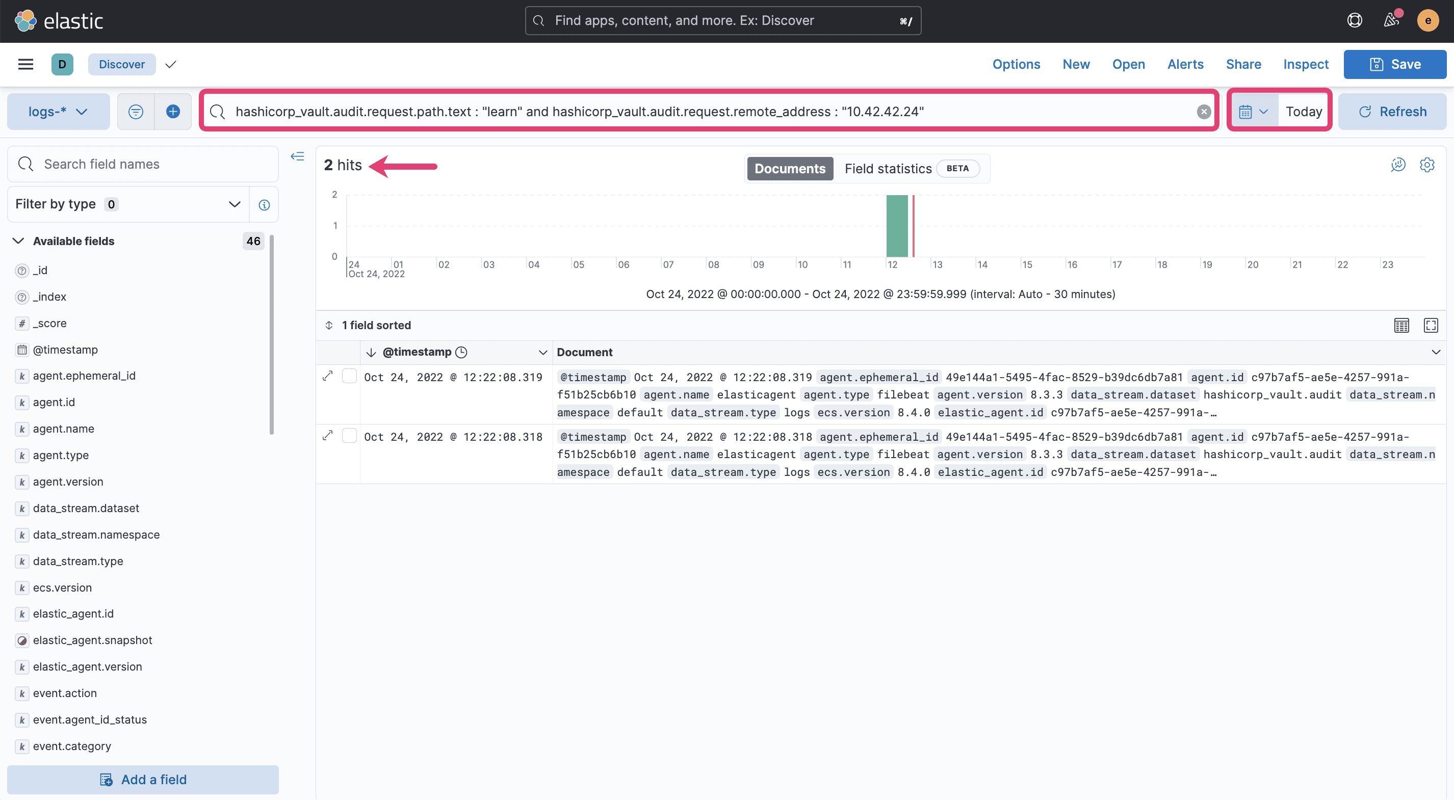 KQL query for secret path